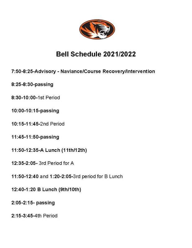 21 22 Bell Schedule Sterling High School